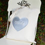 Personalised Silver Heart Tote Bag, thumbnail 3 of 6