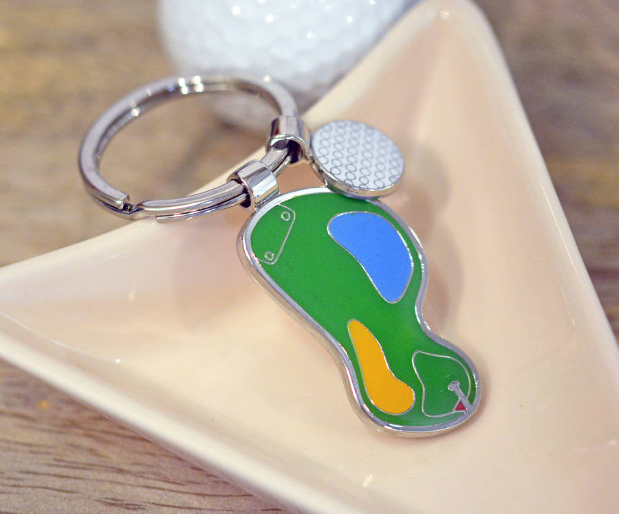 Image of Personalised Golf Course Keyring
