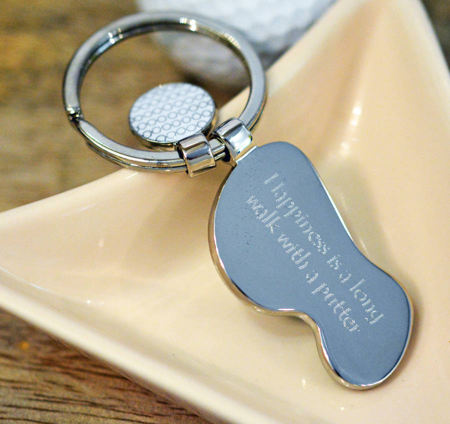 Personalised Golf Course Keyring By Me And My Sport
