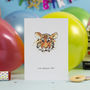 Tiger Happy Birthday Card, thumbnail 1 of 2