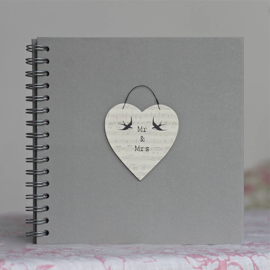 'mr and mrs' wedding planner / guest book by chapel cards ...