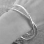 Curve Infinity Solid Silver Bangle, thumbnail 6 of 10