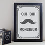 Moustache Print, thumbnail 1 of 4