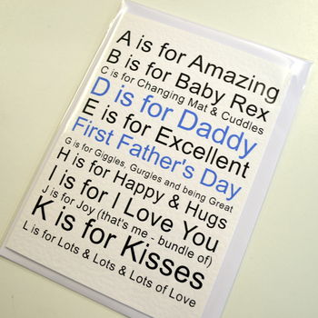 1st Fathers Day Card Personalised, 5 of 10