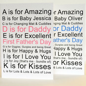 1st Fathers Day Card Personalised, 3 of 10