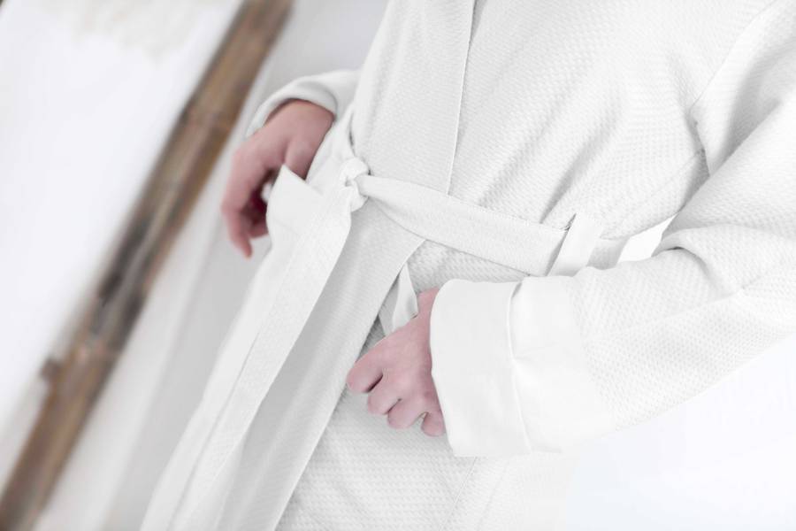 cotton bathrobe for men by the hamam towel company