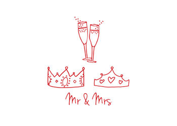 Mr And Mrs Wedding Card, 2 of 4