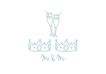 Mr And Mr Wedding Card, 2 of 4
