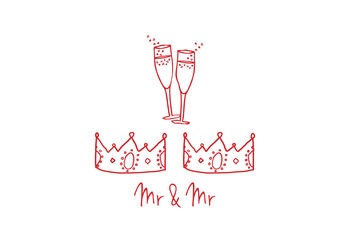 Mr And Mr Wedding Card, 3 of 4