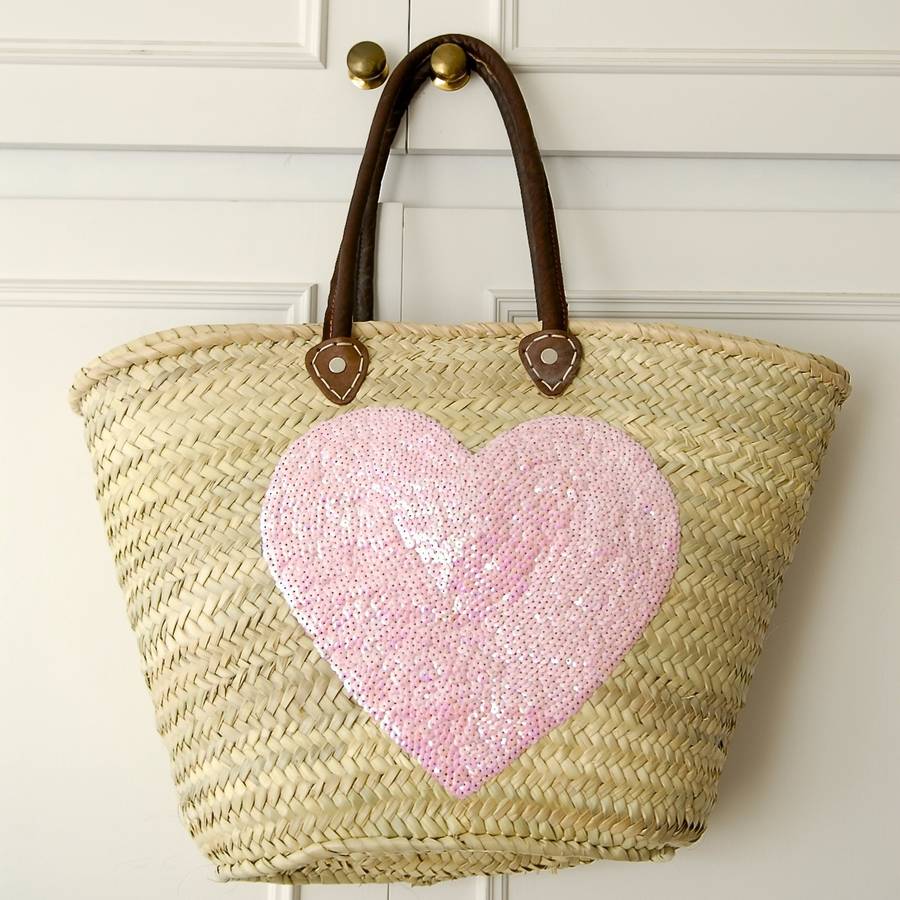 retro beach basket