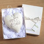 Personalised Hanging Heart Wedding Anniversary Gift, thumbnail 5 of 12