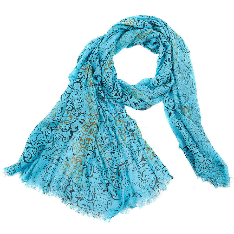 peace, love and harmony scarf by charlotte's web jewellery ...