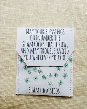 Shamrock Seed Wedding Favours Pack Of 10, 7 of 8