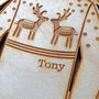 Personalised Wooden Christmas Jumper Wreath, thumbnail 7 of 9