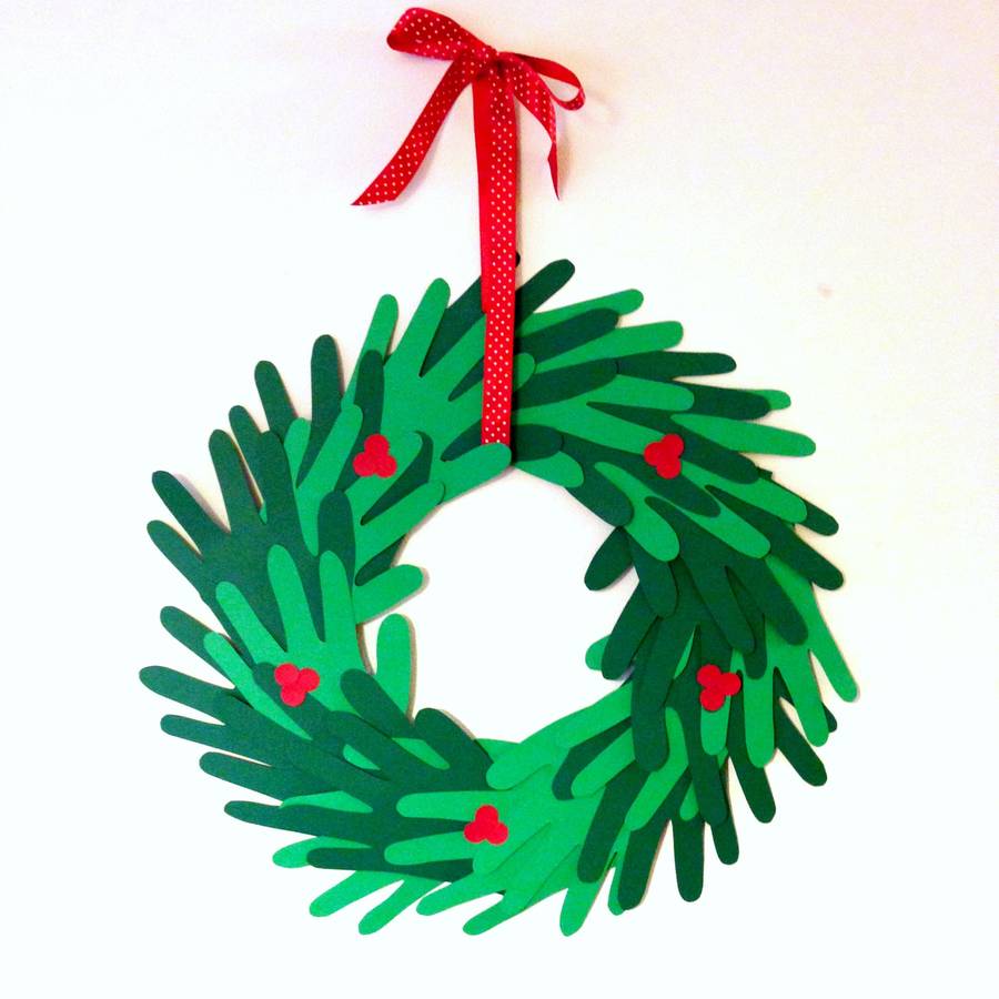 Make Your Own Paper Handprint Wreath