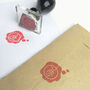 Wax Seal Style Monogram Rubber Stamp, thumbnail 2 of 4