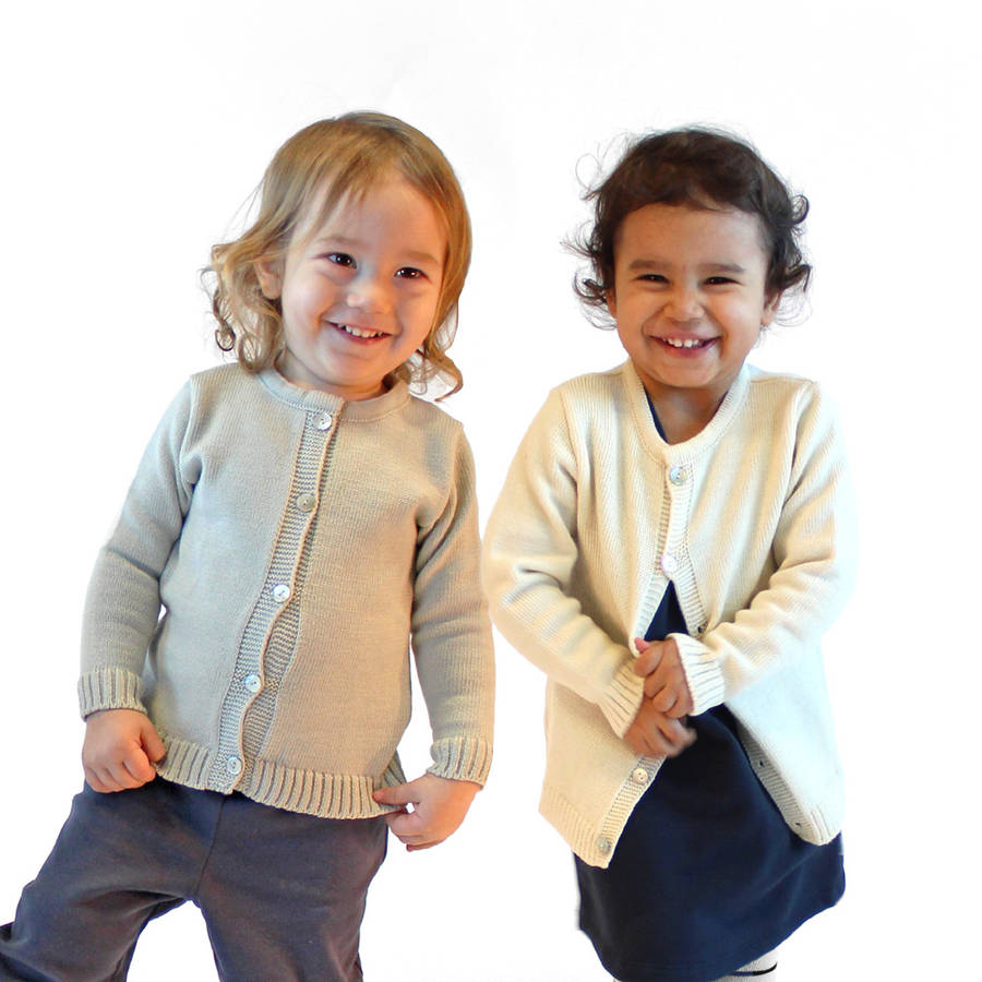 children's 100% merino wool cardigan by lana bambini ...
