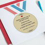 Personalised Best Daddy Medal Card, thumbnail 4 of 5