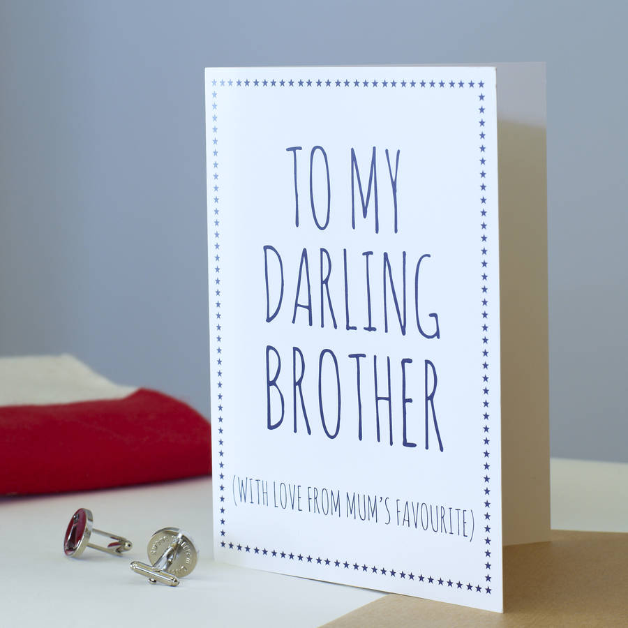Darling Brother Card