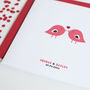 Personalised 'Love Birds' Anniversary Card, thumbnail 4 of 4