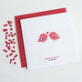 Personalised 'Love Birds' Anniversary Card, thumbnail 2 of 4