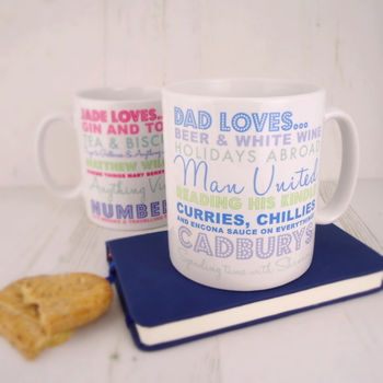 Personalised Loves Gift Mug, 6 of 7