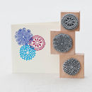 flower rubber stamps by noolibird rubber stamps | notonthehighstreet.com