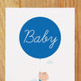 New Baby Boy With Balloon Card, thumbnail 2 of 3