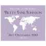 Personalised 'Welcome To The World' Map Print, thumbnail 7 of 11