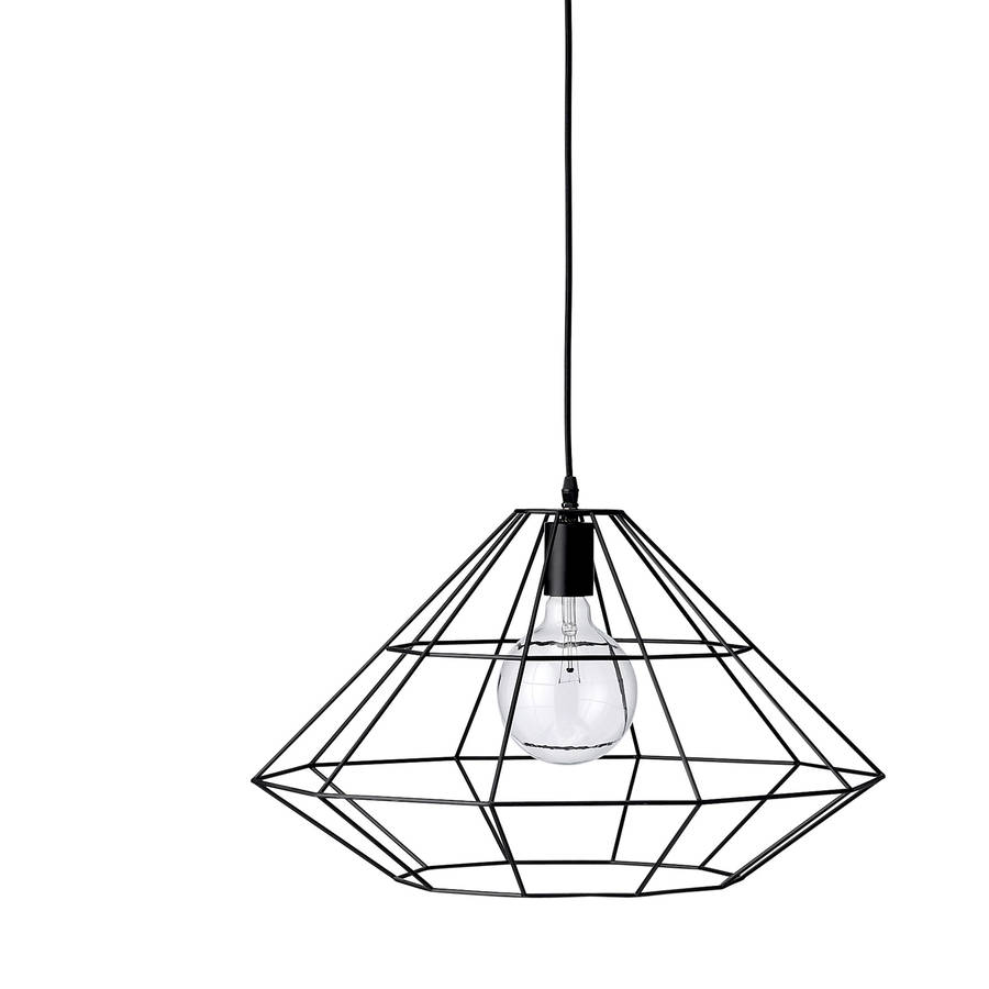 wire frame hanging lamp by out there interiors