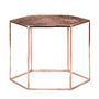 Copper Plated Hexagonal Coffee Table, thumbnail 2 of 3