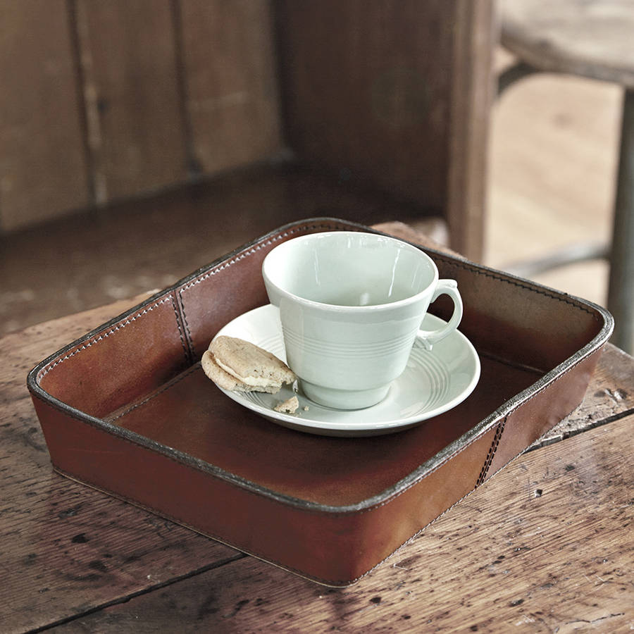 small leather tray by life of riley | notonthehighstreet.com