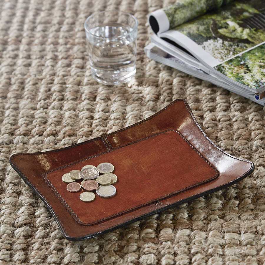 Luxury Leather Coin Tray By Life of Riley