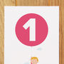 One Today Girl With Balloon Card, thumbnail 3 of 3