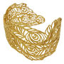 Peacock Cuff Bangle In Silver Or 18ct Gold Vermeil, thumbnail 3 of 7
