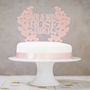 Personalised Heart Wreath Wedding Cake Topper, thumbnail 1 of 4