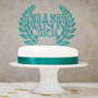 Personalised Wreath Wedding Cake Topper, thumbnail 2 of 5