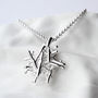 Sterling Silver Twig Stack Necklace, thumbnail 1 of 5