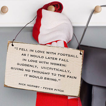 Football Quote Wooden Sign, 2 of 3