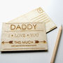 Wooden Postcard For Father's And Dad's, thumbnail 3 of 12