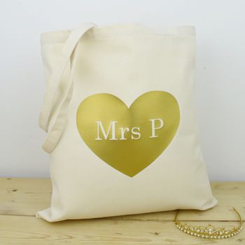 Personalised 'Mrs' Wedding Gift Bag, 3 of 4