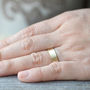 Personalised Wedding Band Set In 9ct Yellow Gold, thumbnail 4 of 5