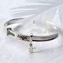 Sterling Silver Little Angel Bangle, thumbnail 1 of 5
