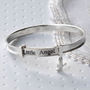 Sterling Silver Little Angel Bangle, thumbnail 3 of 5