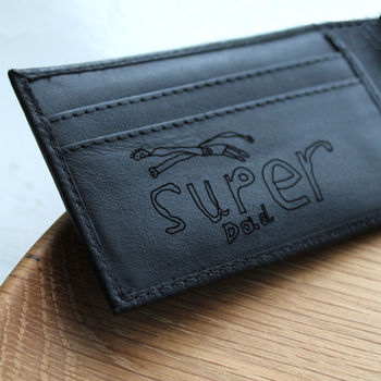 Personalised Men's Mini Leather Wallet, 9 of 12