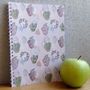 Apple Leaf Spiral Bound A5 Notebook, thumbnail 5 of 10