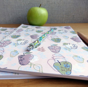 Apple Leaf Spiral Bound A5 Notebook, 2 of 10