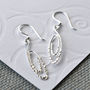 Sterling Silver Urban Spiral Dangly Earrings, thumbnail 2 of 4