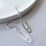 Sterling Silver Urban Spiral Dangly Earrings, thumbnail 3 of 4