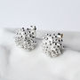 Sterling Silver Cluster Stud Earrings, thumbnail 6 of 10